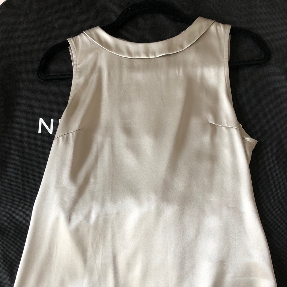 ✨SALE✨ Silver Silk Blouse